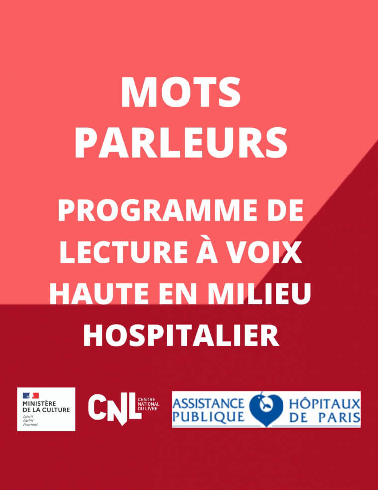 Mots parleurs, Le CNL démarre une initiative centrée sur la littérature au sein des établissements hospitaliers